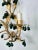 Wall Lights in Gilted Metal with Green Glass Drops, 1950s, Set of 2 For Sale - Image 9 of 11