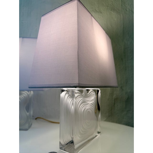 Vintage French Table Lamps by Jean-Pierre Demarchi for Daum, 1960s, Set of 2 For Sale - Image 4 of 18