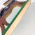 Incredible one of a kind hand made wooden wolf with hand painted double sided scenes. One scene depicts outer space with...