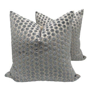 Lee Jofa Gem Velvet Pillows- A Pair For Sale