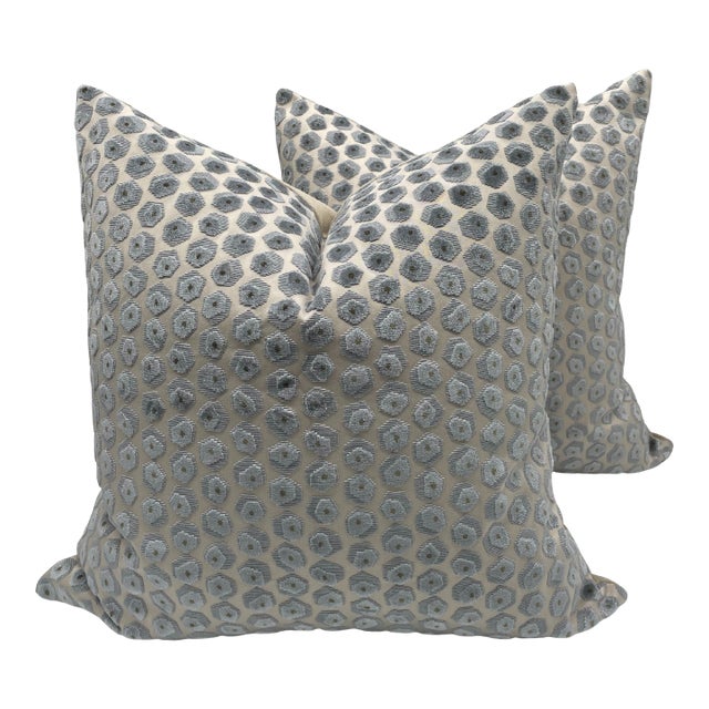 Lee Jofa Gem Velvet Pillows- A Pair For Sale