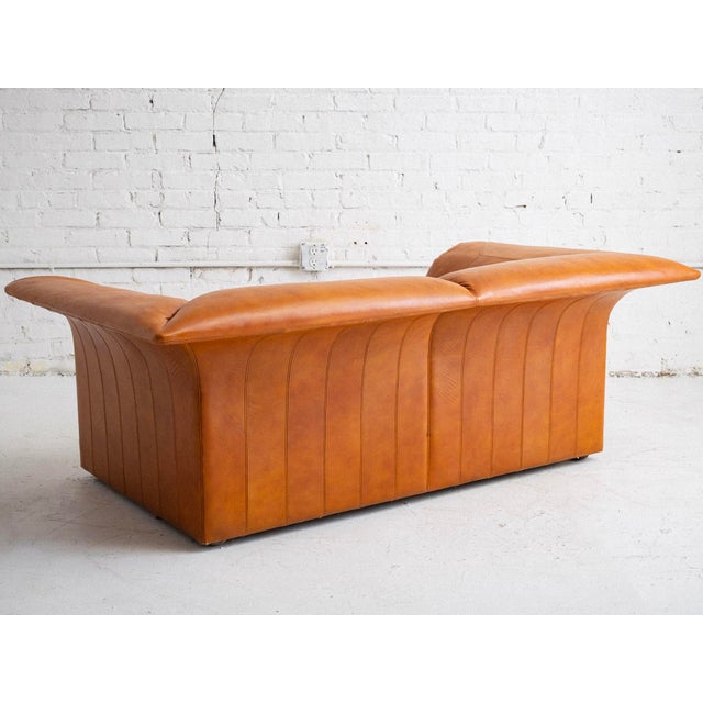 Wood Luigi Massoni for Poltrona Frau Leather Sofa For Sale - Image 7 of 13