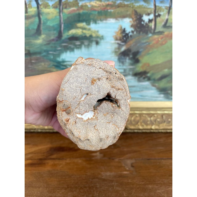 Whimsical Studio Ceramic Sculpture Bust With Glazed Cap, Mid-20th Century For Sale - Image 9 of 10