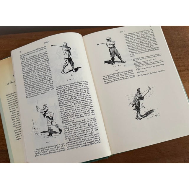 Light Green 1980s Collectible "Golf: A Turn-of-the-Century Treasury Book" For Sale - Image 8 of 12