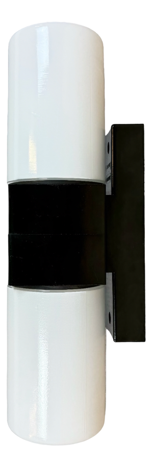 Industrial Brown Bakelite Wall Light with Milk Glass, 1960s