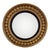 A lovely decorative English convex mirror. The giltwood frame is decorated with regularly spaced balls. The original plate...