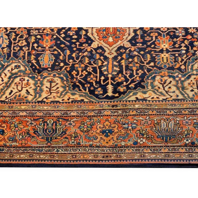 Textile Early 20th Century Sarouk Farahan Rug For Sale - Image 7 of 10