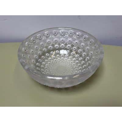 René Lalique Art Deco Nemours Bowl, Glass, France, 10-Inch Diameter For Sale - Image 9 of 13