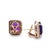14ct Yellow and White Gold Amethyst and Diamond Earrings, A Pair For Sale - Image 6 of 7
