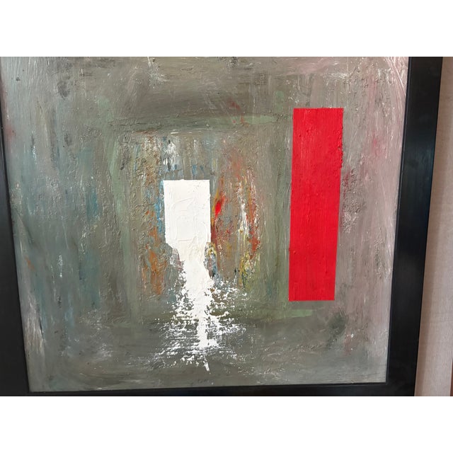 1960s Framed Cubist Abstract Painting For Sale - Image 6 of 11