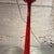 1960s Vintage Red Space Age Floor Lamp / Pedestal Ashtray Combo Mid-Century For Sale - Image 5 of 14
