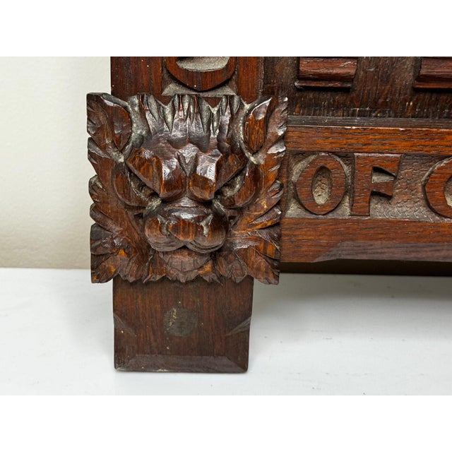 Antique Wall Sculpture Portrait Colonel Sir Edward Massey, Governor of Gloucester 1642 Carved in the Manner of Sir George Gilbert Scott For Sale - Image 15 of 18