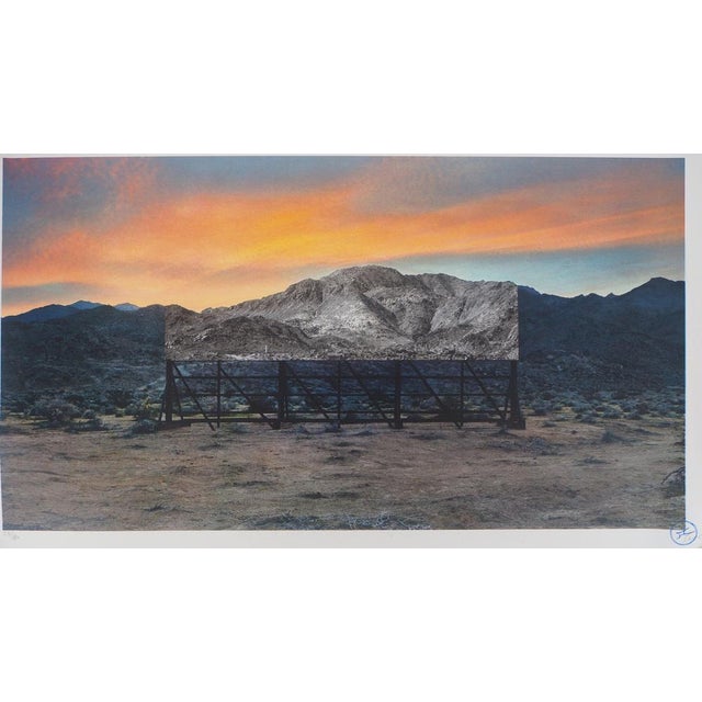 Jr (jean rené dit, 1983) death valley, 2021 original color lithograph signed in pencil and authenticated by the artist's...