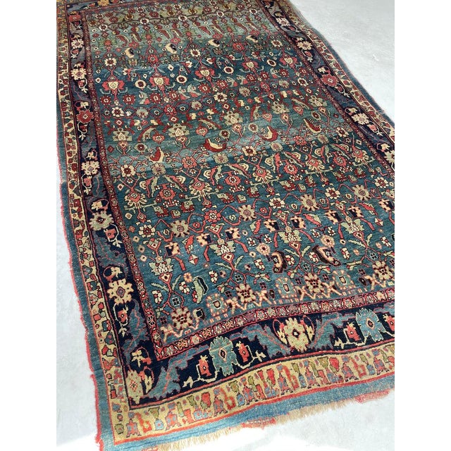 Late 19th Century Late 19th Century NAIVE HALVI BIDJAR Mystical Energy-Filled Art Rug 5.10 x 10.3 For Sale - Image 5 of 15