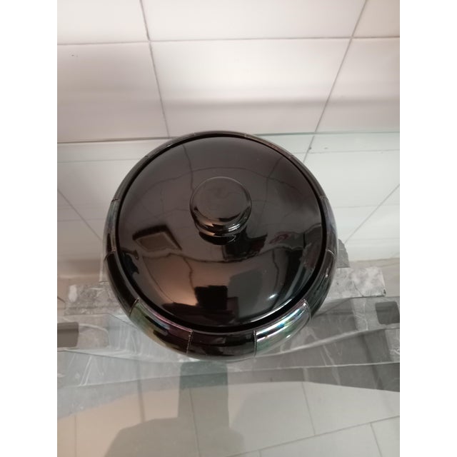 Studio Quattro Ceramic Treat Jar, 1980s, in Flawless conditions. Designed 1980 to 1989 This piece has an attribution mark,...