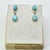 Metal 1970s Vintage Southwestern Boho Chic Blue Larimar & Sterling Drop Dangle Earrings - A Pair. For Sale - Image 7 of 11