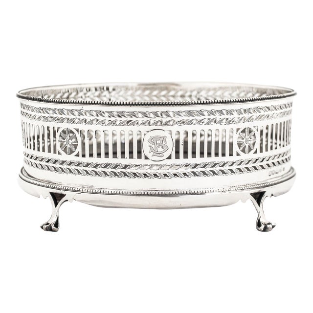 1903 Sterling Silver Tea Tray For Sale