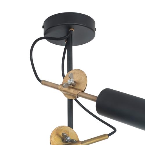 Brass 3452-8 Stav Spot 2 Ceiling Lamp by Johan Carpner for Konsthantverk For Sale - Image 4 of 7
