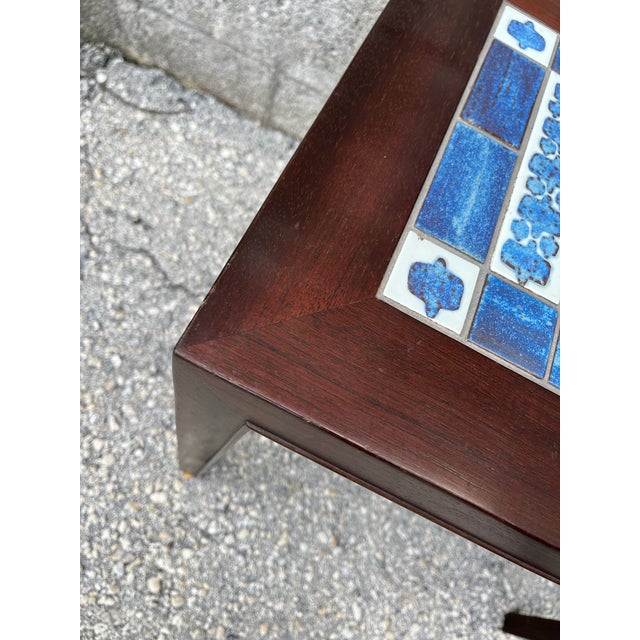 Mid Century Danish Modern Side Table With Tile Inlay by Severin Hansen. C 1960s For Sale - Image 11 of 18