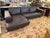 Postmodern Gamma Arredamenti Quattro Leather Sectional With Chaise Lounge For Sale - Image 3 of 12