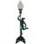 Art Deco Running Mercury Man Lamp With Flame Shade For Sale - Image 13 of 13