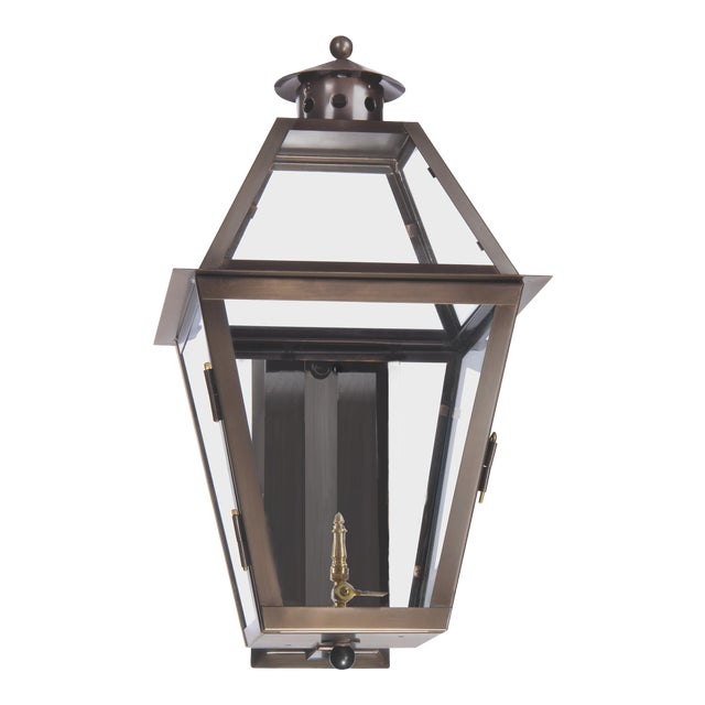 Lantern & Scroll Indoor/Outdoor Charleston Wall Mount Gas Lantern