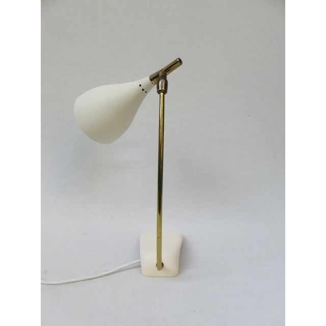 Metal White Table Lamp from Cosack, 1950s For Sale - Image 7 of 18