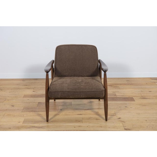 Mid-Century Modern GFM-87 Armchair by Juliusz Kedziorek for Gościcińskie Furniture, 1960 For Sale - Image 3 of 18