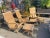 2020s Outdoor Coastal Transitional Teak Scroll Arm Chair & Ottoman For Sale - Image 5 of 6