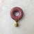 Contemporary Vintage Glass & Brass Lamp Shade Finial Lampshade Topper For Sale - Image 3 of 4