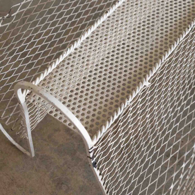 Metal 1950s French Magazine Rack in the Style of Mathieu Matégot For Sale - Image 7 of 9