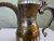 Vintage Middle Eastern Brass & Silver Overlay Dallah Coffee Pot With Engraved Arabic Script – 10.5” For Sale - Image 9 of 12