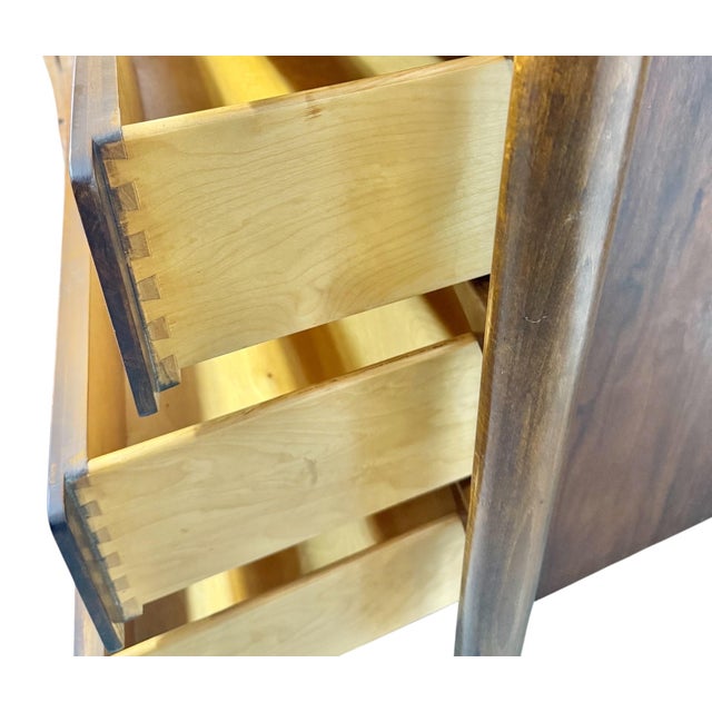 Mid-Century Swedish Modern William Hinn Sculptural Walnut Dresser For Sale - Image 12 of 13