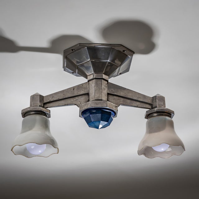 1930s 1930s Art Deco Railway Ceiling Lights - Set of Four For Sale - Image 5 of 9