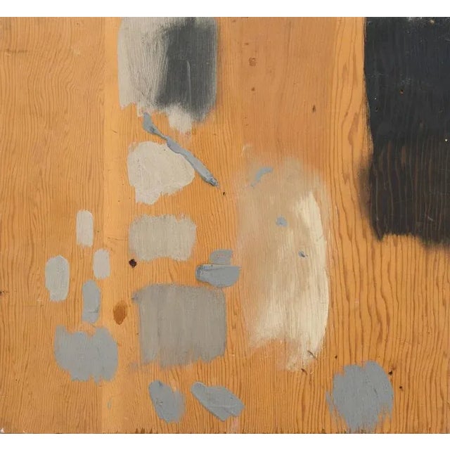 Baby Blue 'Abstract in Seafoam and Coral' by Albert Abramovitz, 1961; Art Institute of Chicago, Benezit, Académie Chaumière For Sale - Image 8 of 9