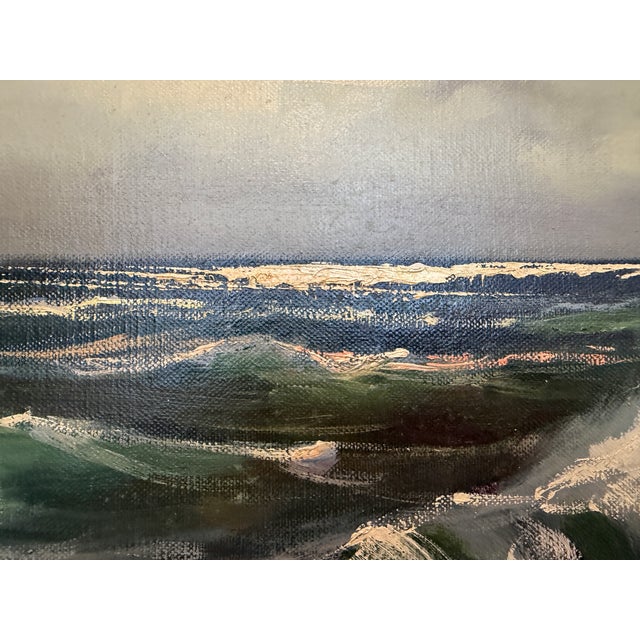 Impressionist Vintage Original Maritime Oil Painting – Signed Mody Kersten (German) Seascape For Sale - Image 3 of 5