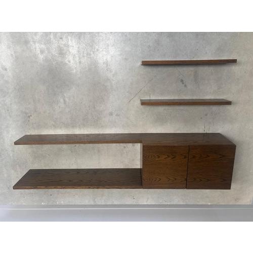 Wenge Wood Wall Unit, 1960s For Sale - Image 3 of 18