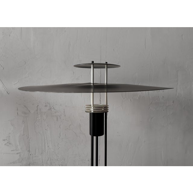 Metal Space Age 3-Line Series Table Lamps by Frandsen - A Pair For Sale - Image 7 of 10