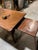 Brown 1970s Wooden Coffee Table With Extendable Trays For Sale - Image 8 of 9