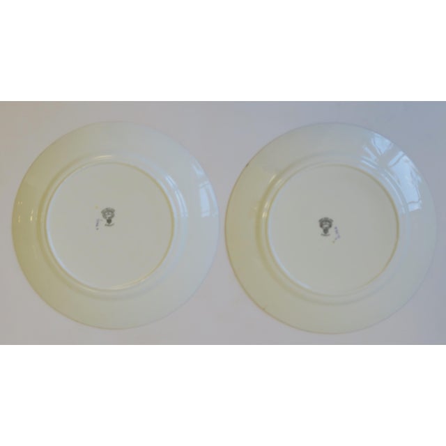 White English Adderley Porcelain Plates With Floral Chintz Design - a Pair For Sale - Image 8 of 10