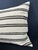 Contemporary Turkish Hemp Pillow Cushion Natural Beige Black Cushion Cover 20"x20" For Sale - Image 3 of 4