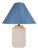 White Ceramic Palm Tree Table Lamp in the style of Serge Roche, 1970s For Sale