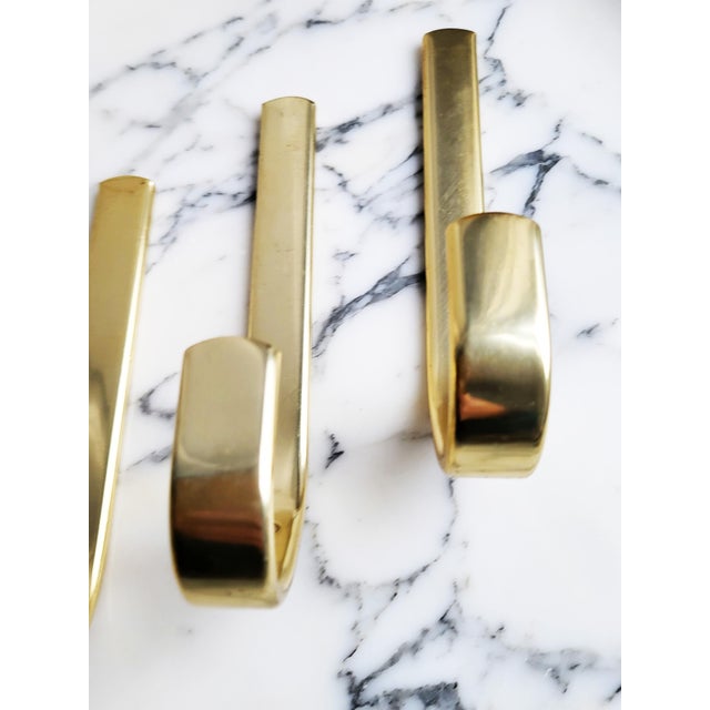 1950s Modernist Austrian Aluminium Wall Hooks, 1950s, Set of 5 For Sale - Image 5 of 11