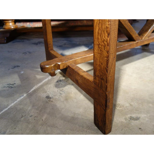 Contemporary 17th Century Style Antique Reproduction Italian Chestnut Capretta Writing Desk For Sale - Image 10 of 12