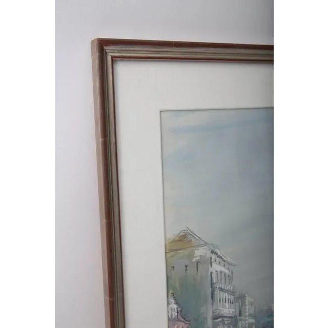 Paint Early 20th Century Cecil Beaton Grand Canal of Venice Watercolor Painting For Sale - Image 7 of 9