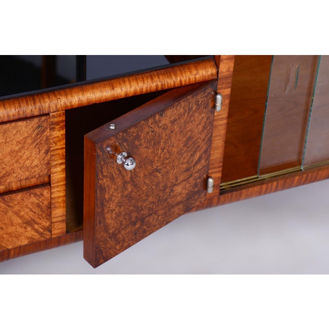 Art Deco Dressing Table in Rosewood and Walnut Veneer with Mirror, France, 1920s For Sale - Image 6 of 12