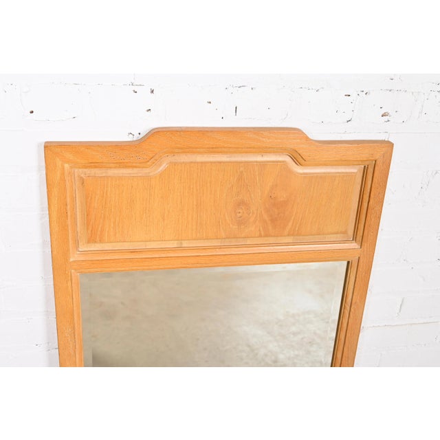 Henredon Mid-Century Modern Sculpted Ash Framed Wall Mirror For Sale In South Bend - Image 6 of 8