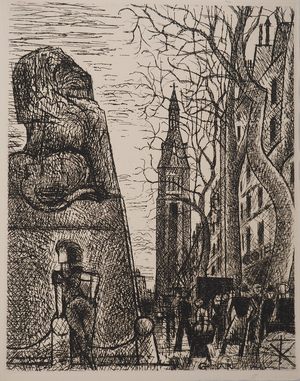 Marcel Gromaire, Montrouge District, Original Signed Engraving
