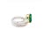 Natural Zambian Emerald 3.44cts & Diamond 0.93cts Ring in 18k gold For Sale - Image 14 of 18