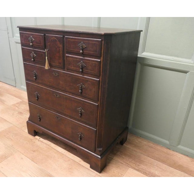 Georgian Norfolk Walnut and Oak Chest of Drawers For Sale - Image 3 of 9